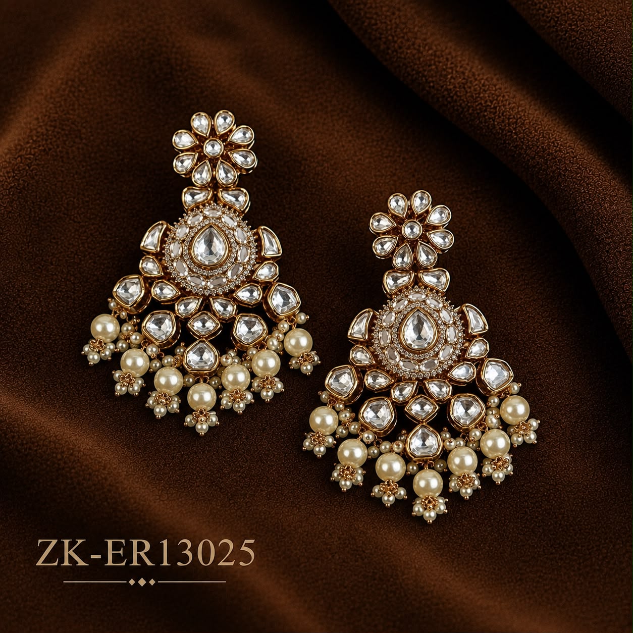 KUNDAN PEARLS EARRINGS
