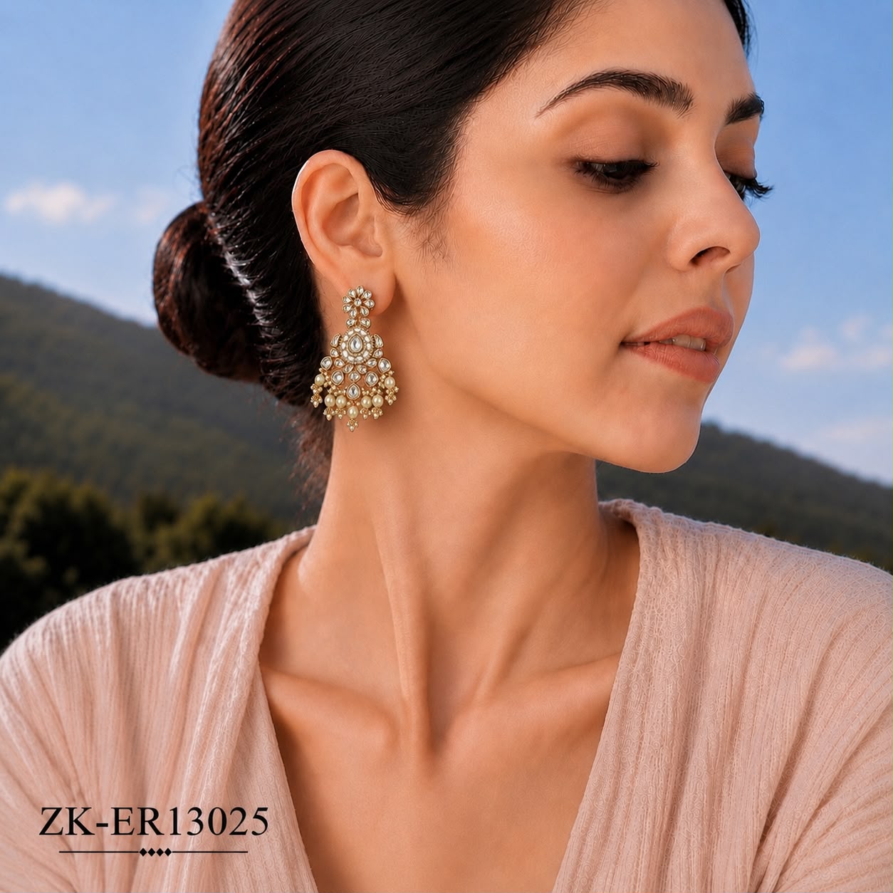 KUNDAN PEARLS EARRINGS