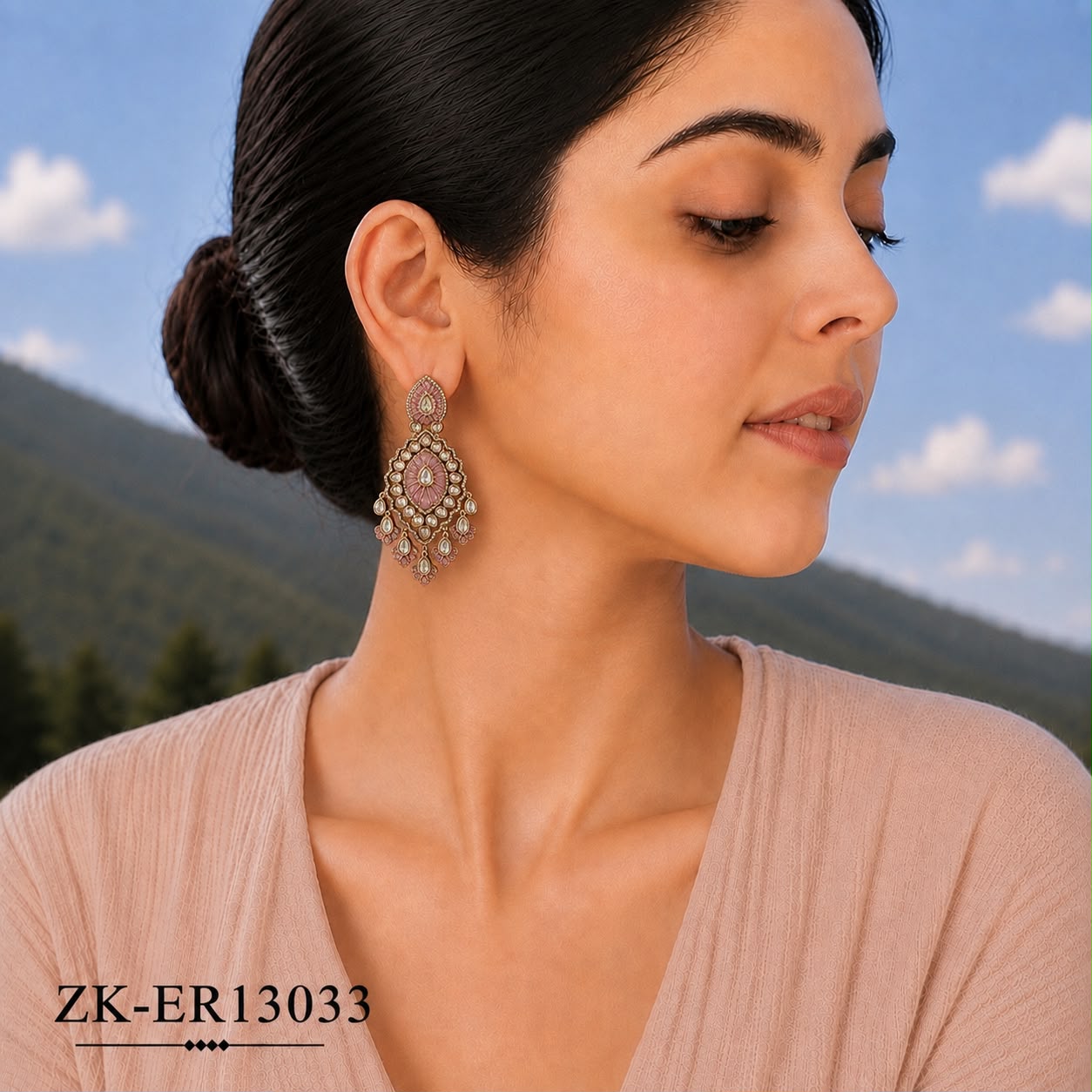 DUSTY PINK EARRINGS