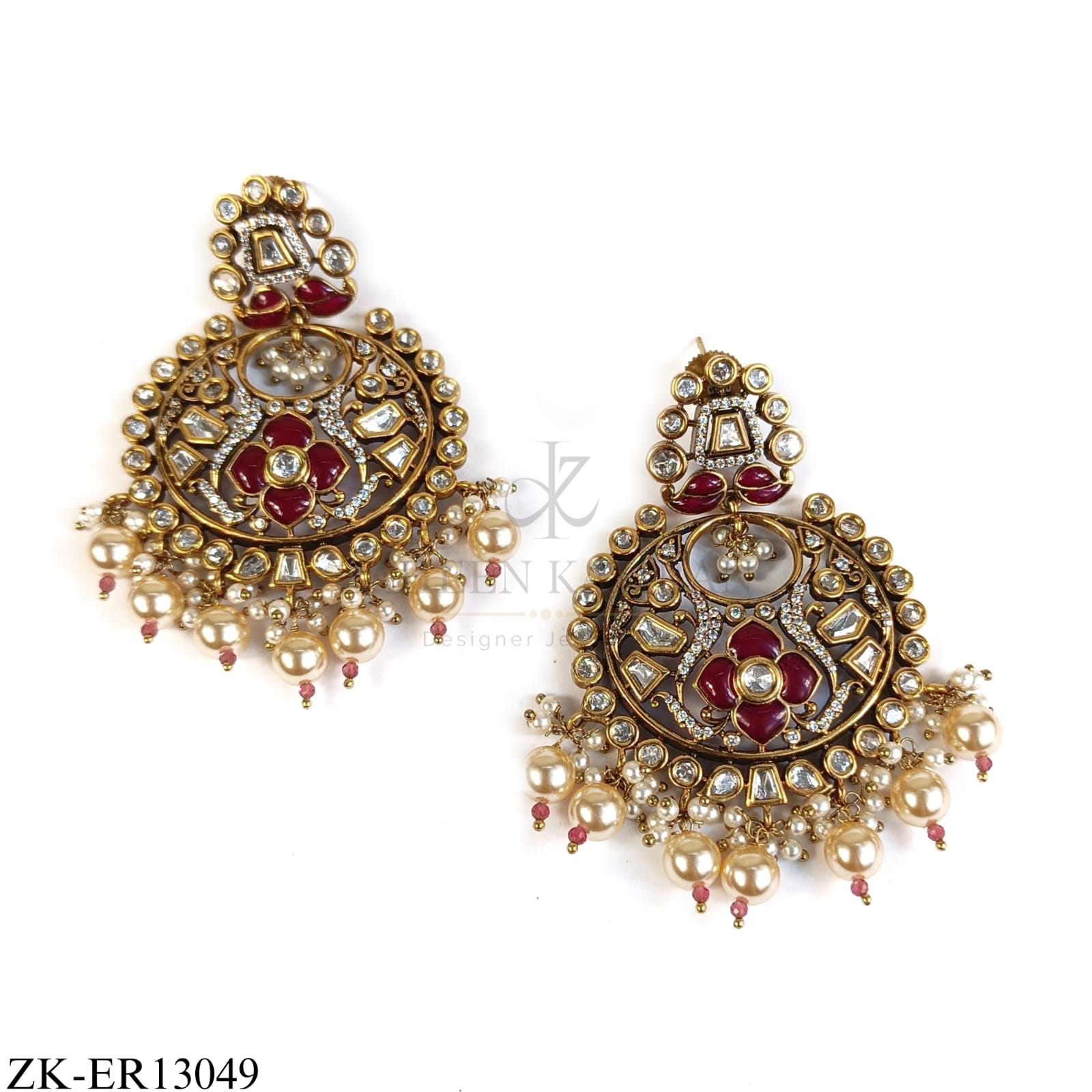 RUBY KUNDAN EARRINGS