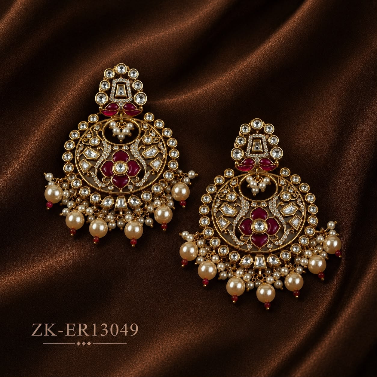 RUBY KUNDAN EARRINGS