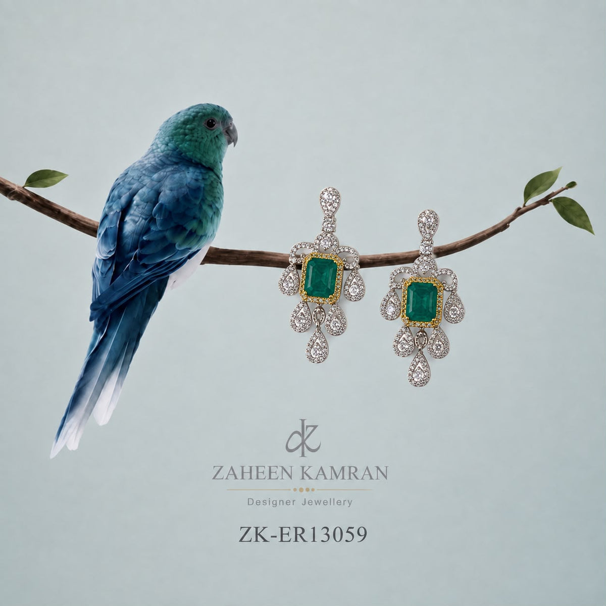 EMERALD DROP EARRINGS