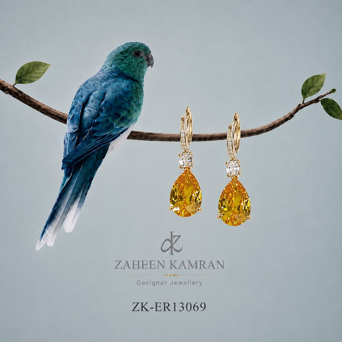 YELLOW DROP EARRINGS