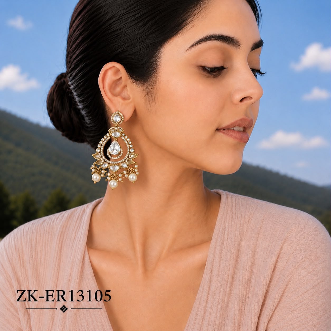 SHEESH PEARLS EARRINGS