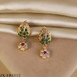 LEAF TOP EARRINGS