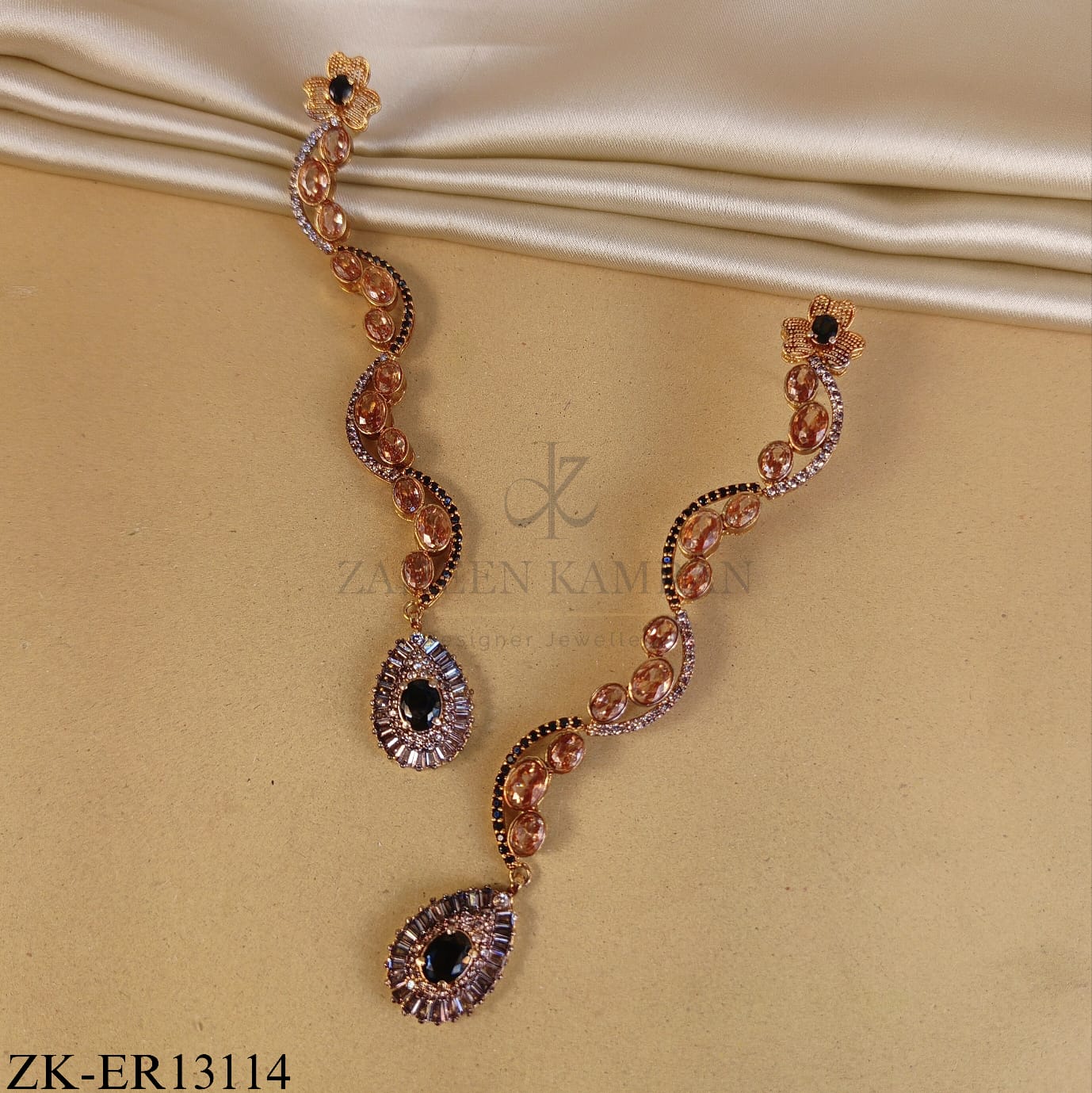 CHAMPAGNE WAVE EARRINGS