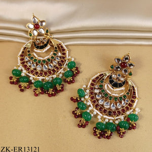 RUBY EMERALD EARRINGS
