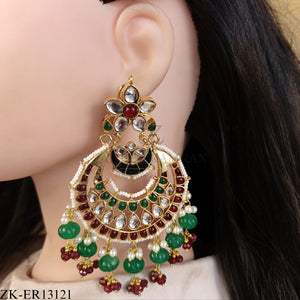 RUBY EMERALD EARRINGS