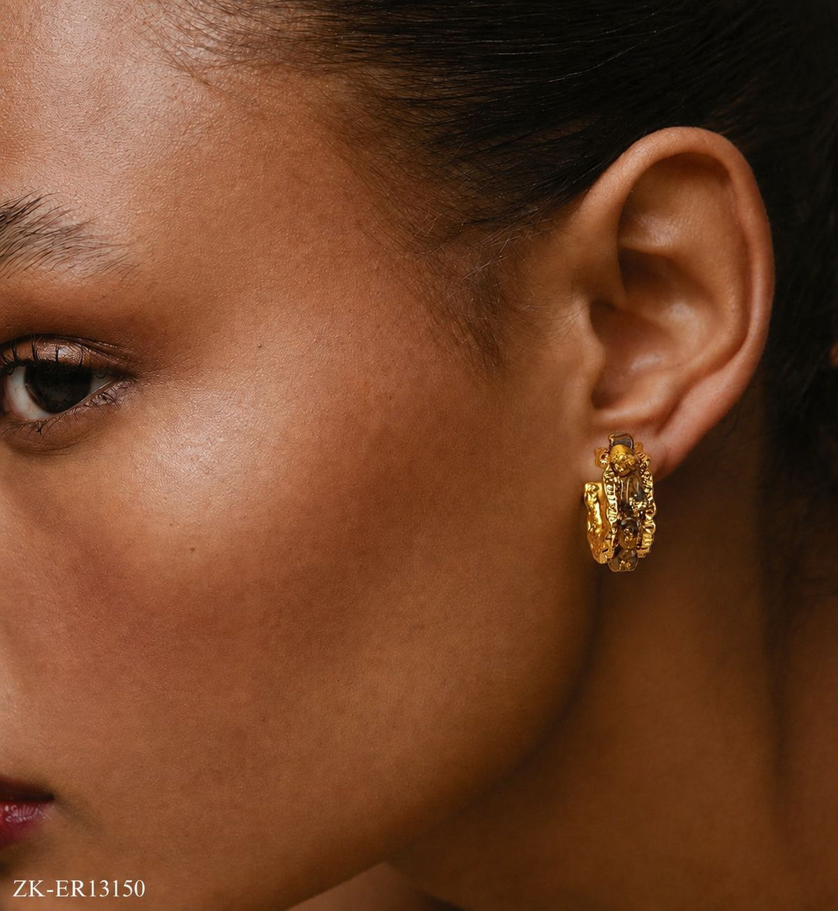 BROWN ACCENTS EARRINGS