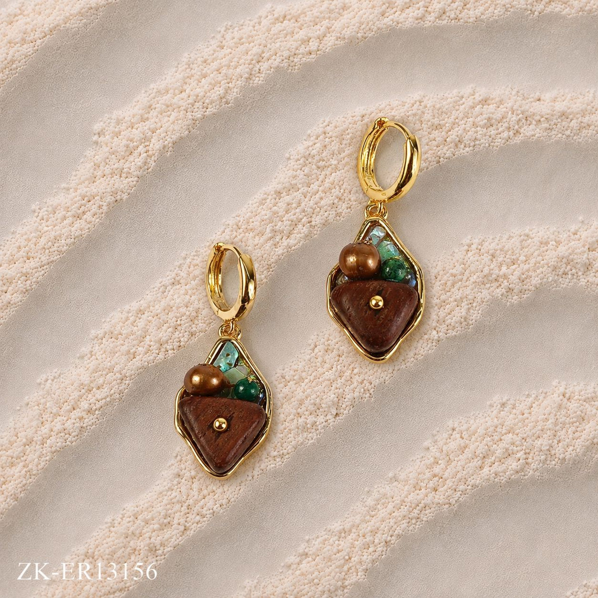 BROWN ACCENTS EARRINGS