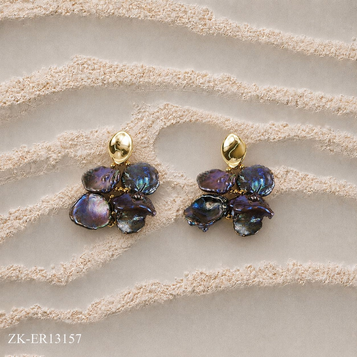 DARK LAVENDER EARRINGS