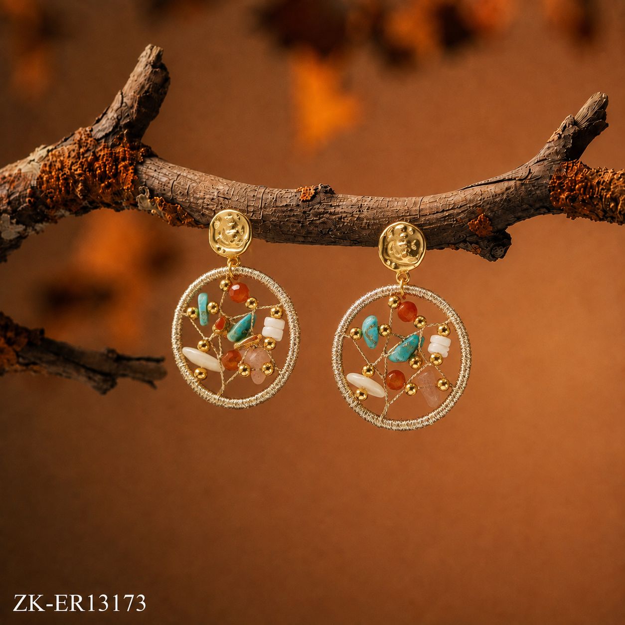 MULTI GEMS EARRINGS