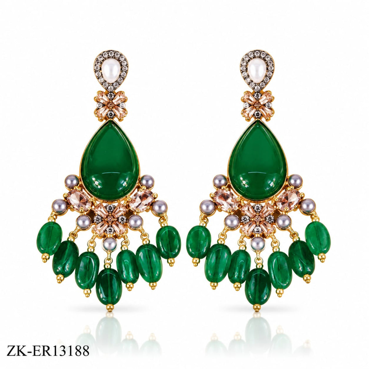 EMERALD DROP EARRINGS