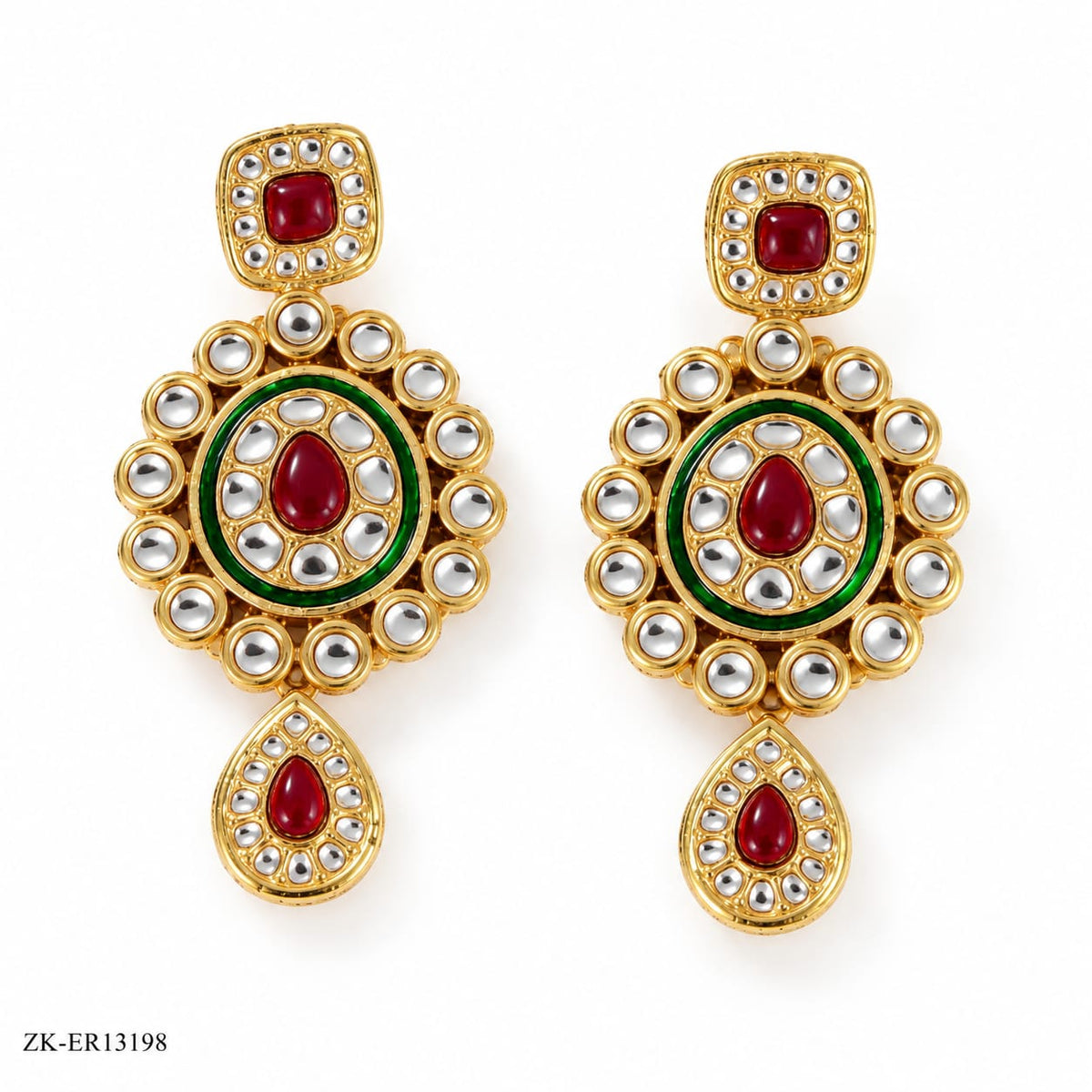 RUBY KUNDAN EARRINGS