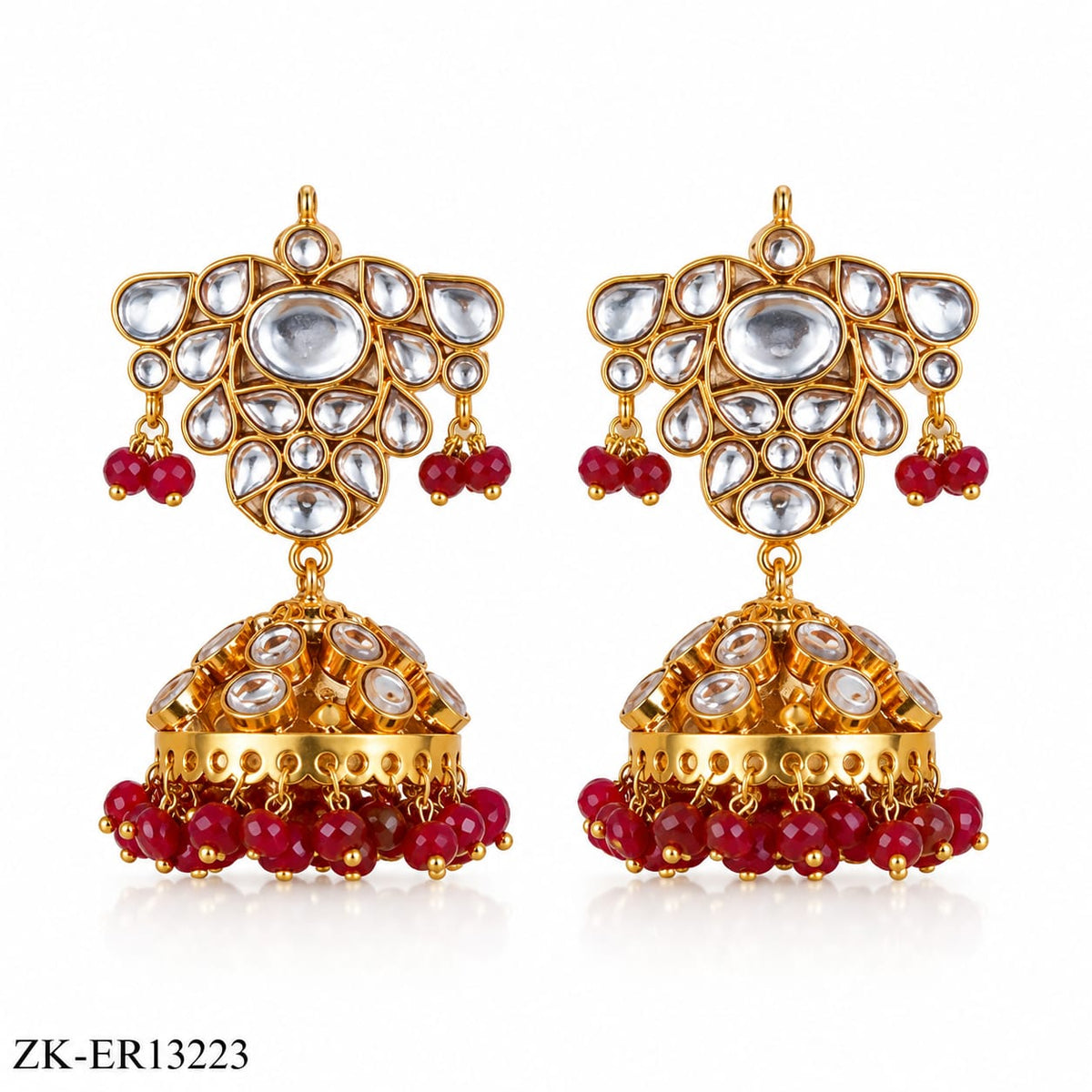 RUBY KUNDAN EARRINGS