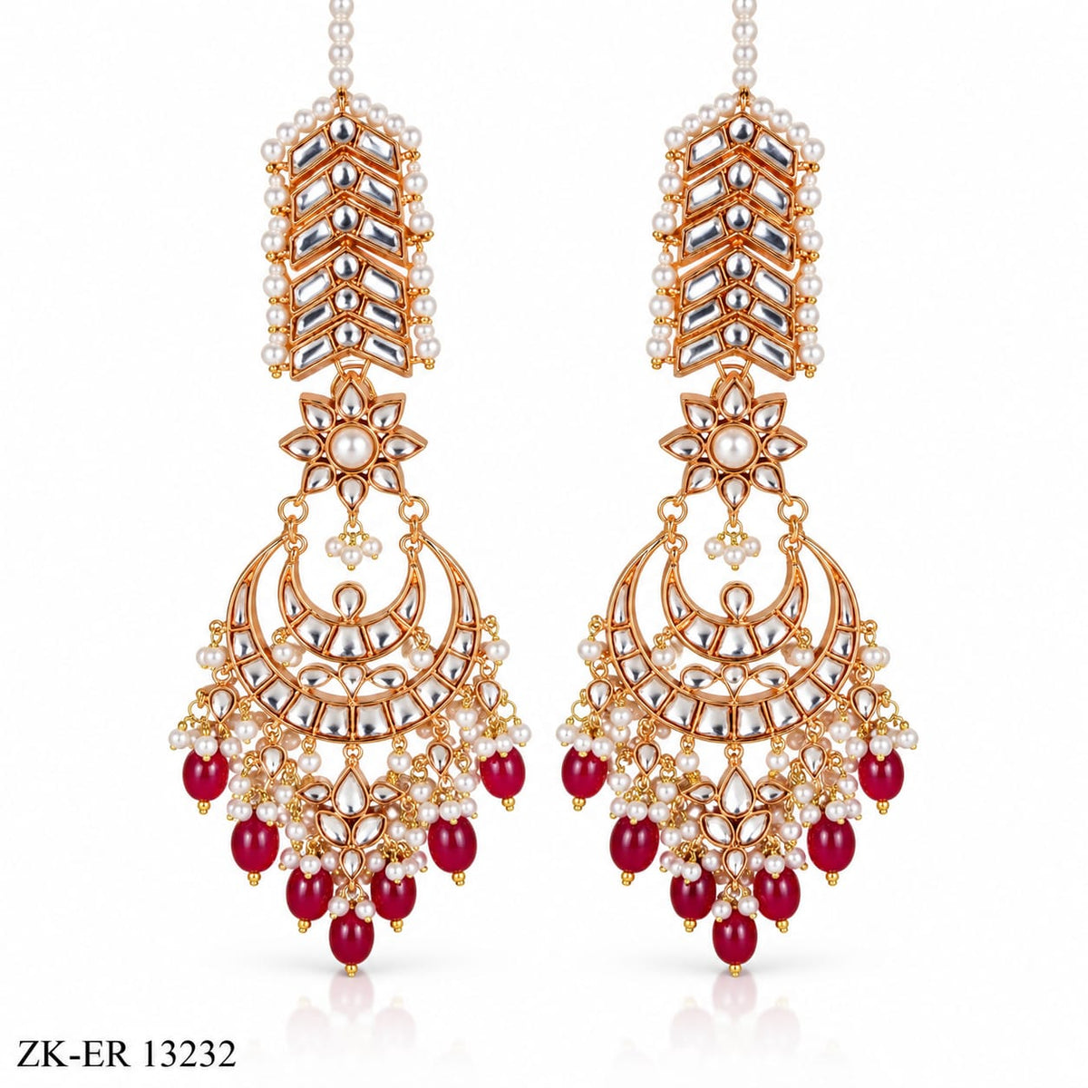 RUBY KUNDAN EARRINGS