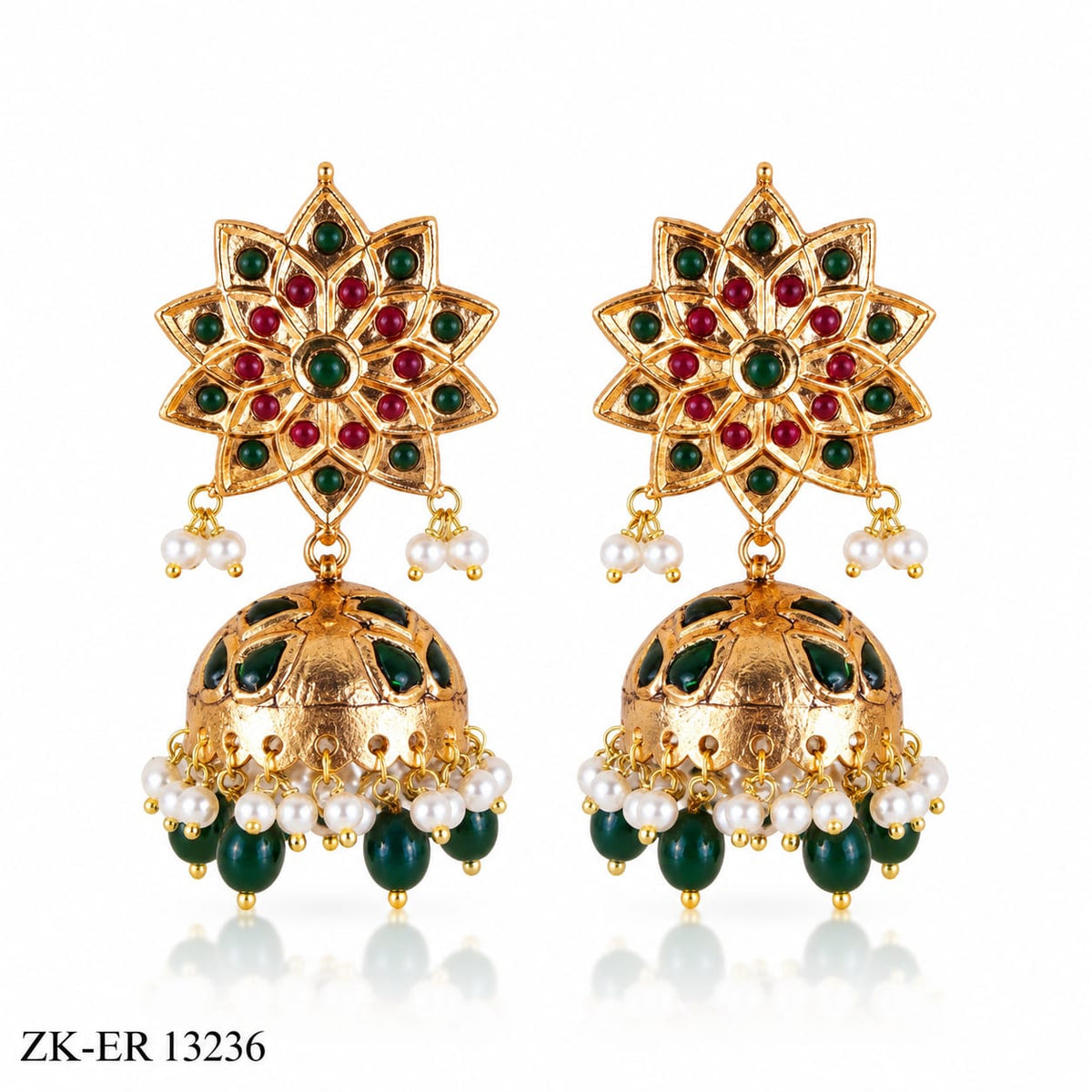 EMERALD STAR EARRINGS