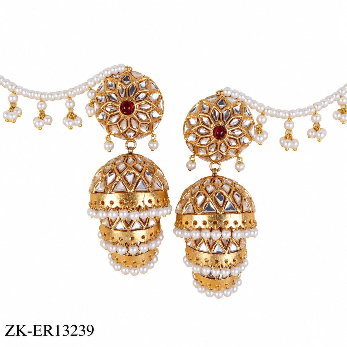 RUBY KUNDAN EARRINGS