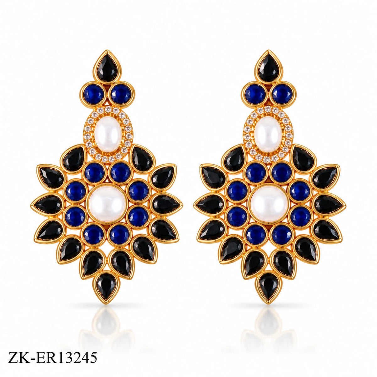 SAPPHIRE BLACK EARRINGS