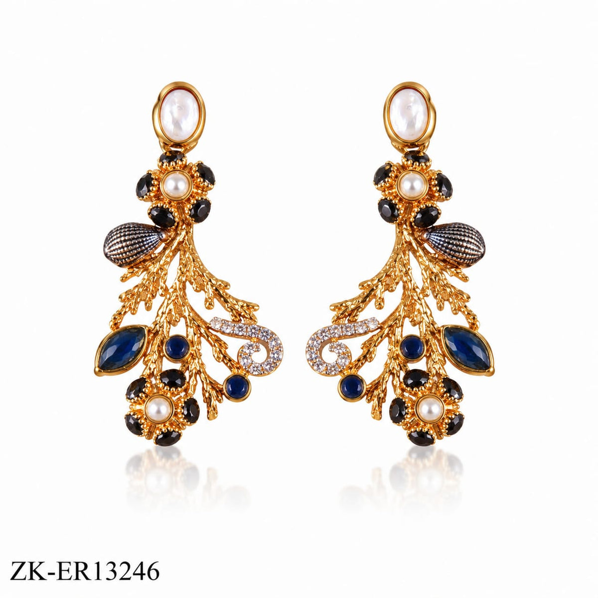 SAPPHIRE ARTFUL EARRINGS