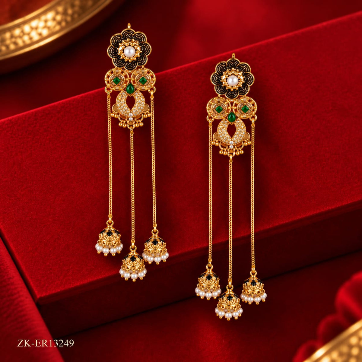 LONG CHAIN EARRINGS
