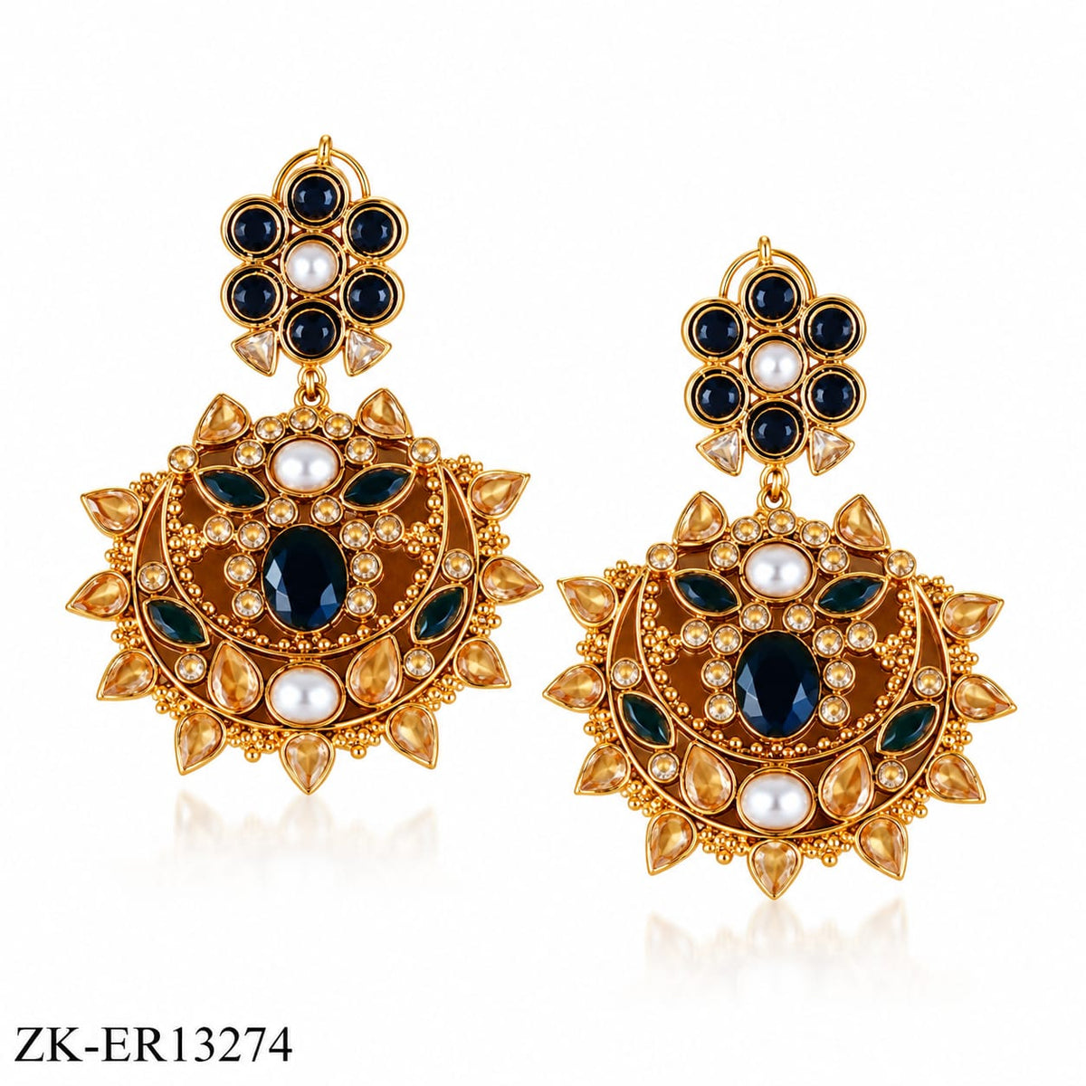 BLACK CHAMPAGNE EARRINGS