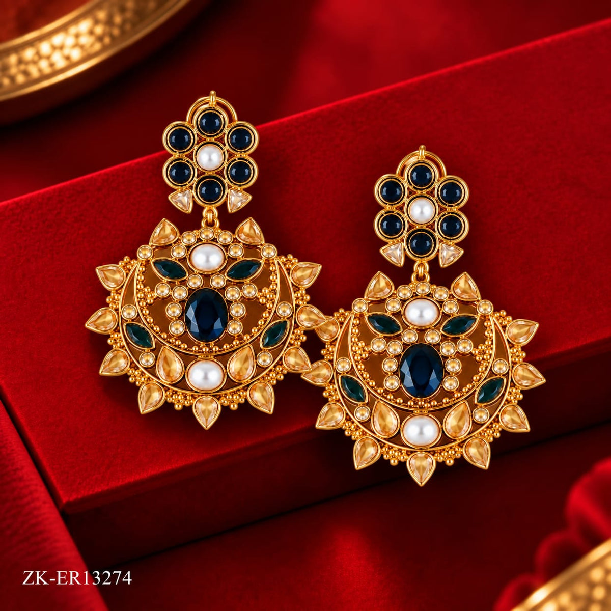 BLACK CHAMPAGNE EARRINGS