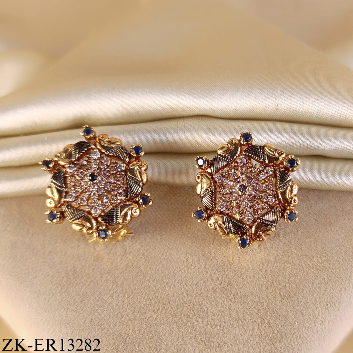SAPPHIRE STAR EARRINGS