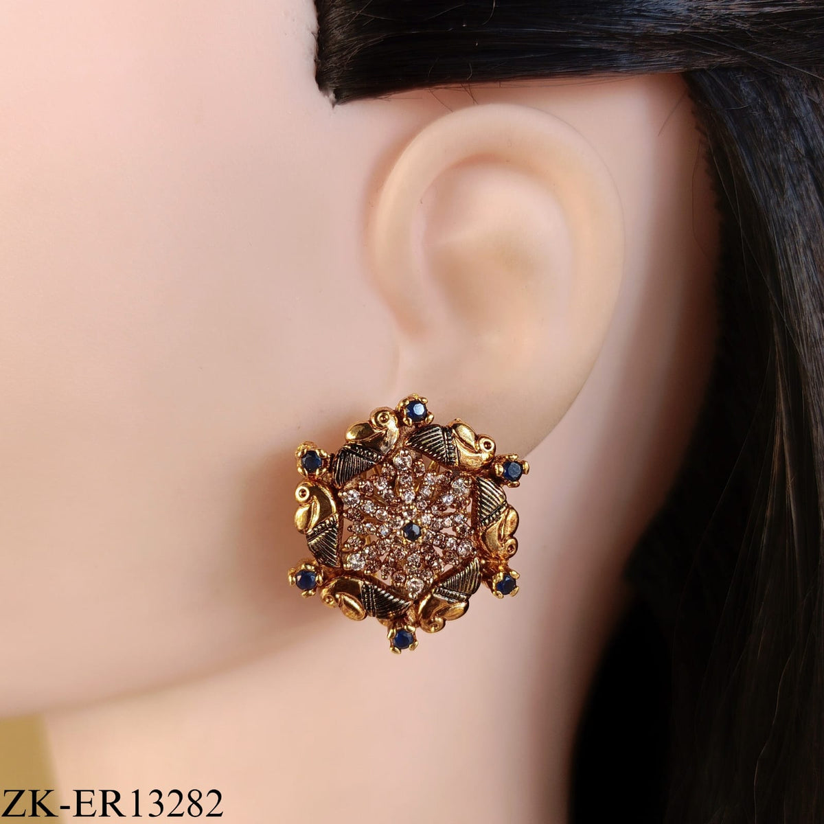 SAPPHIRE STAR EARRINGS