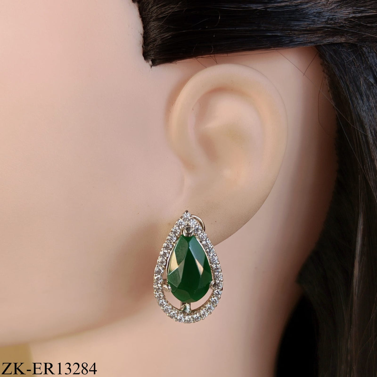 EMERALD DROP EARRINGS