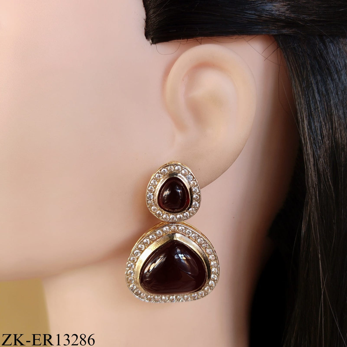 DARK BROWN EARRINGS