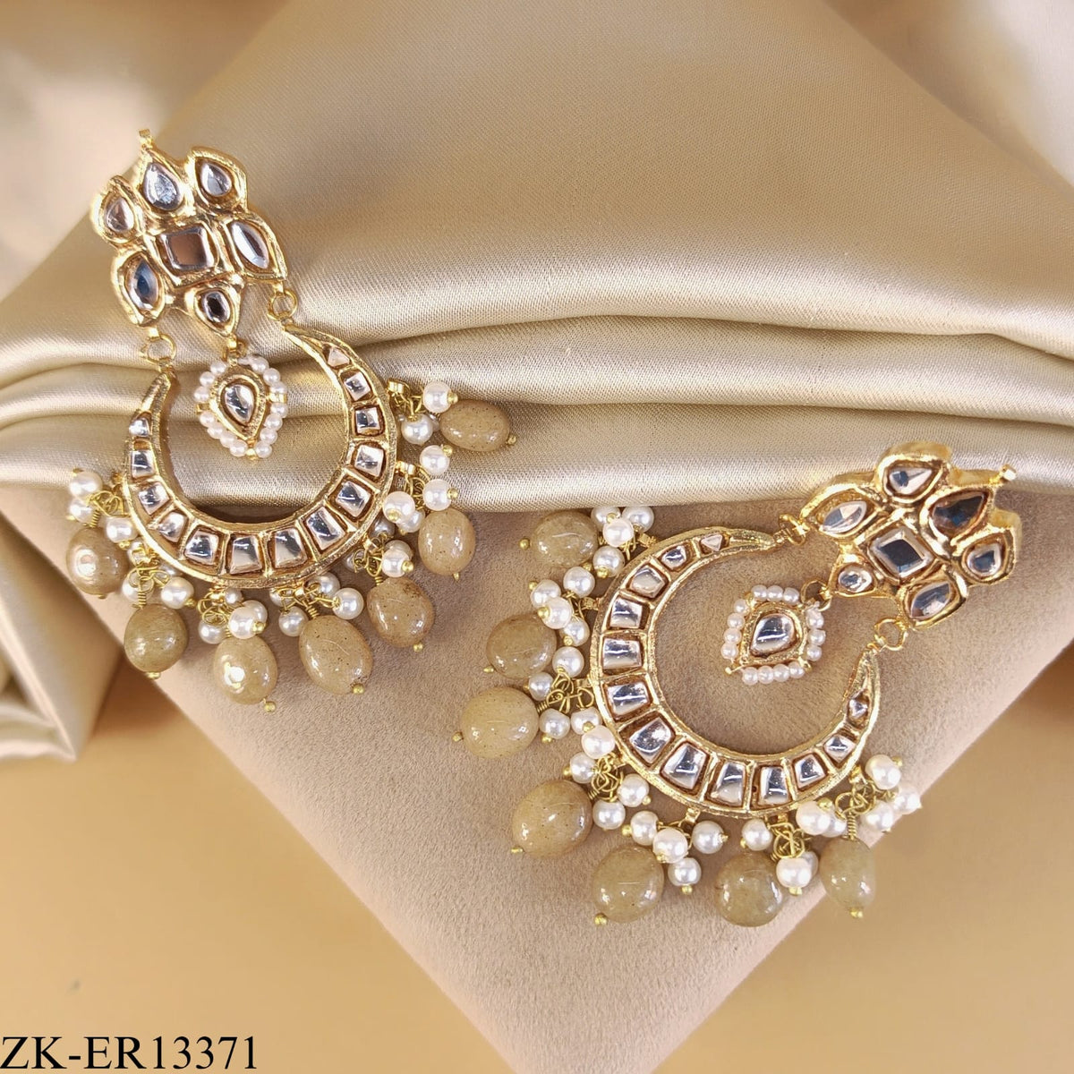 CHANDBALI KUNDAN EARRINGS