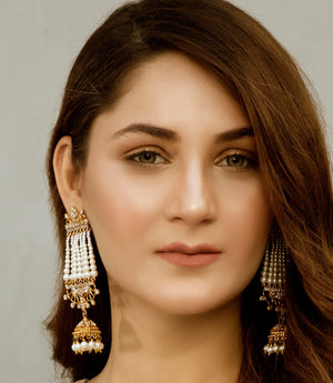 Champagne Pearly Jhummki