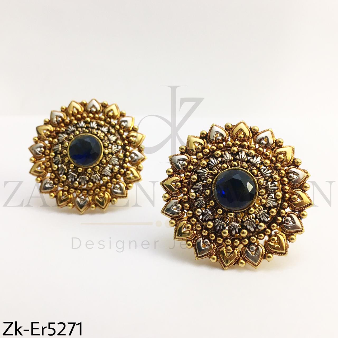 Sapphire antique earrings