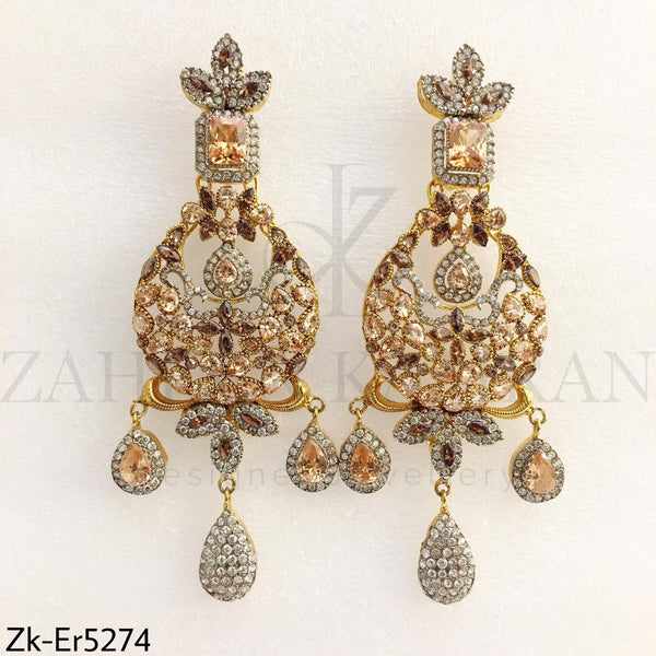 Champagne Zirconia Danglers