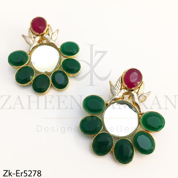 Emerald freedom earrings