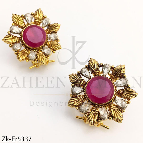 Ruby Antique Earrings