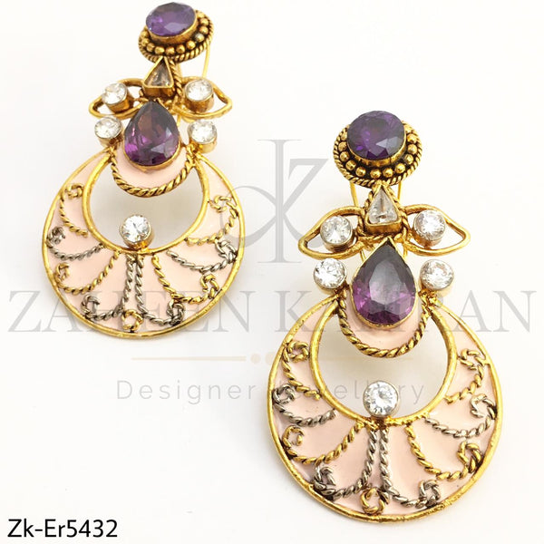 Amethyst peechy earrings