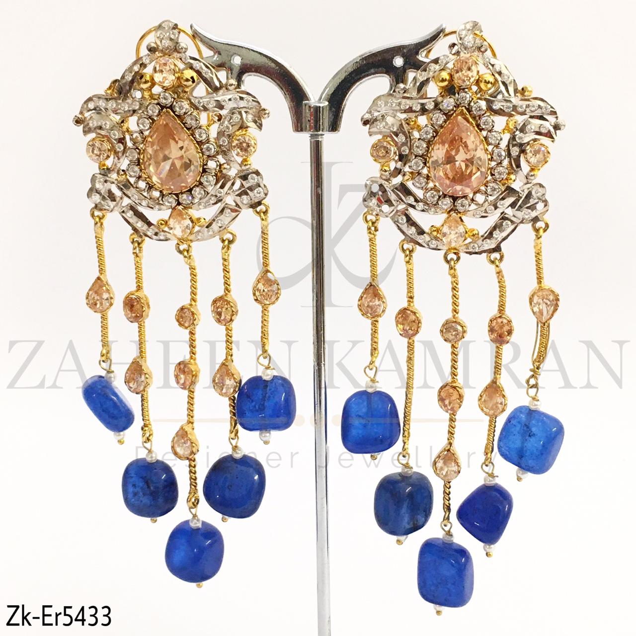 Champagne chain earrings