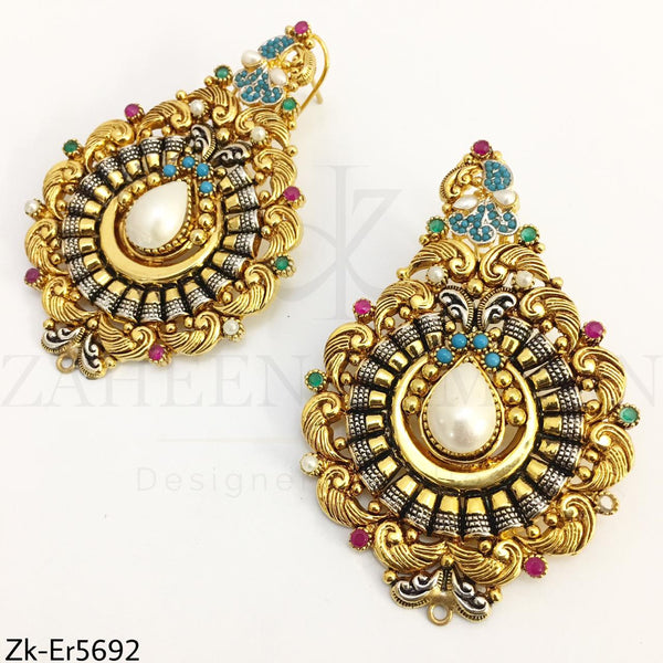 Antique gold earrings