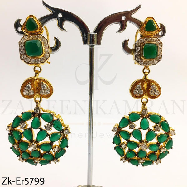 Emerald Danglers