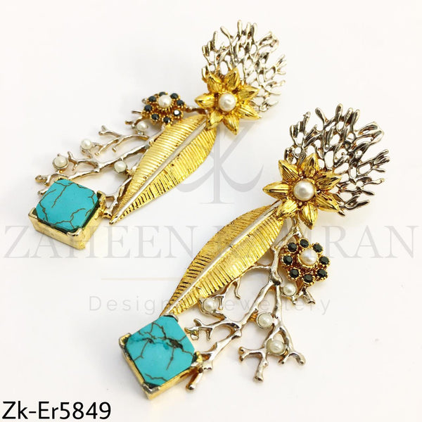 Stylish feroza earrings