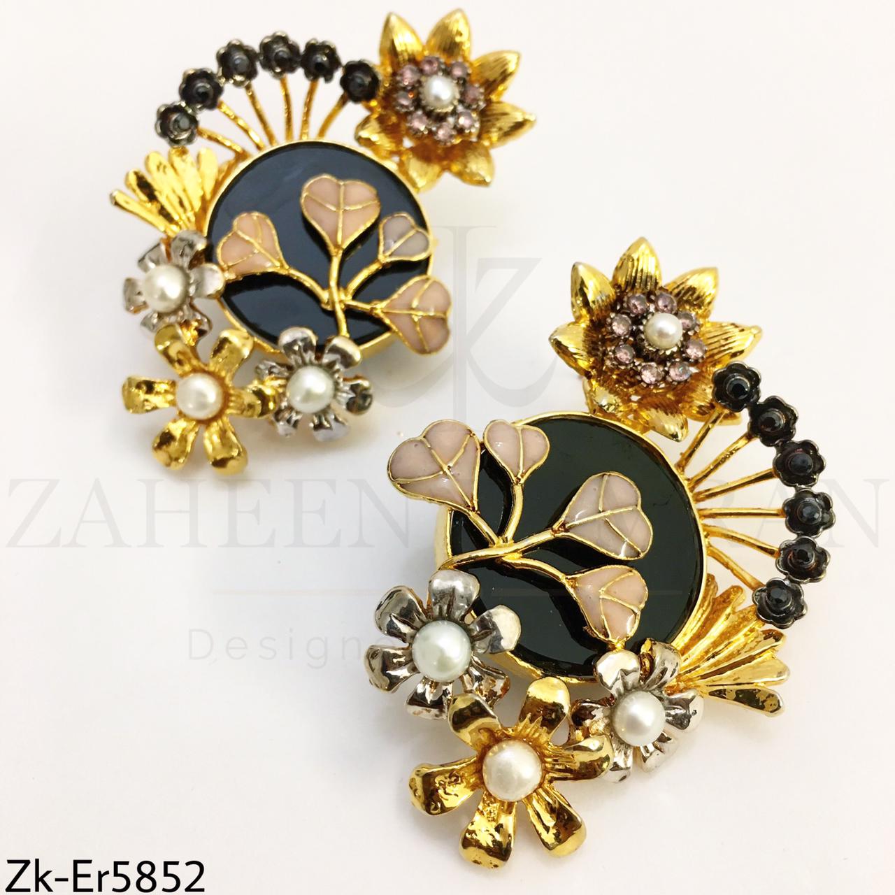 Agate swril earrings