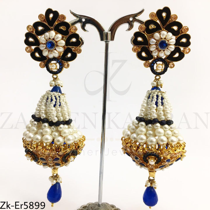 Sapphire long jhumki