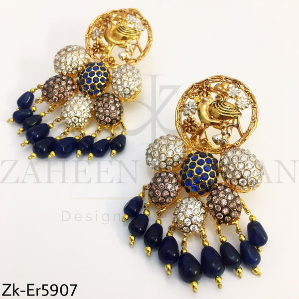 Peacock earrings