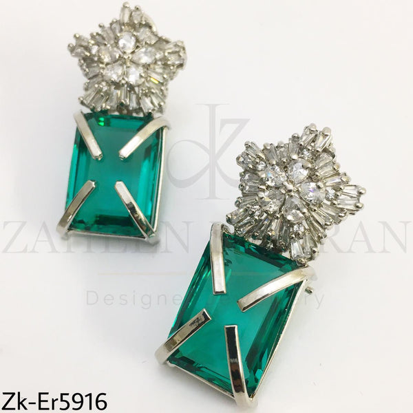 Turquoise silver earrings