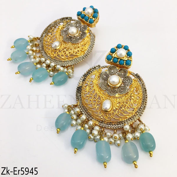 Feroza antique earrings