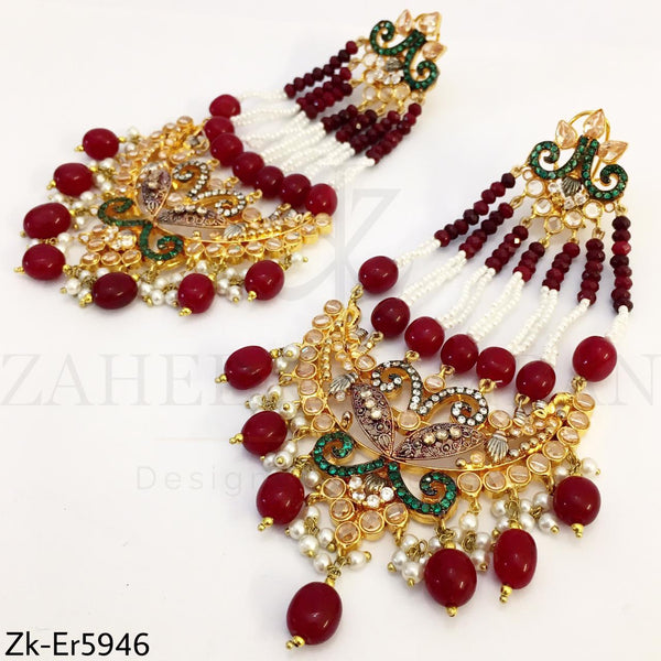 Statement jhumar earrings