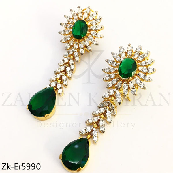 Zirconian emeralds Danglers