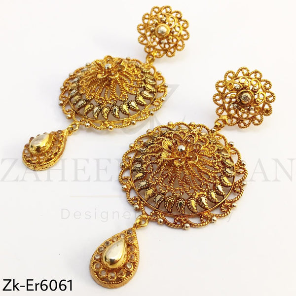 Floral Golden earrings